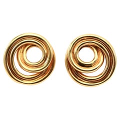 Tiffany Gold Coiled Earrings