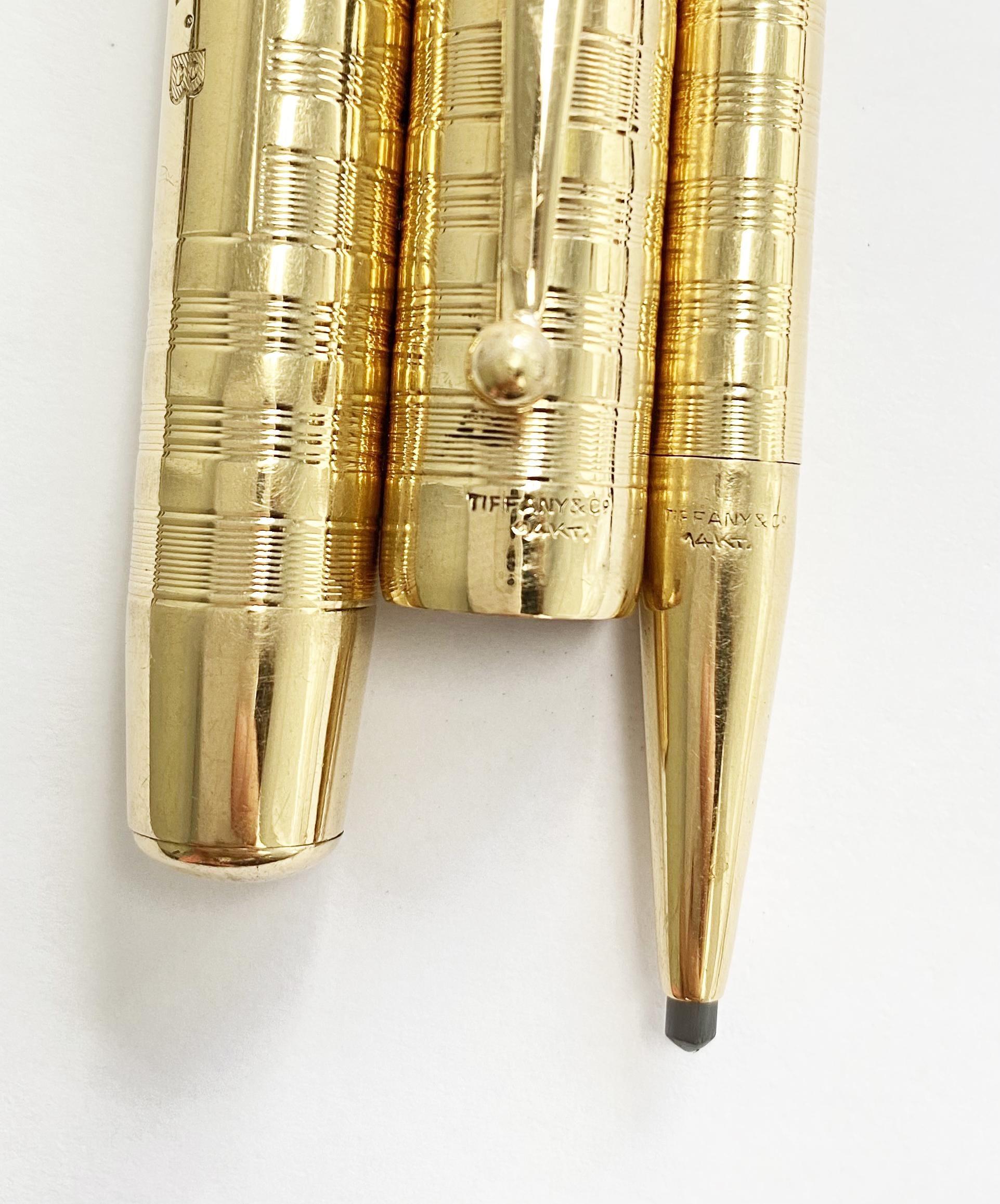 tiffany gold pen