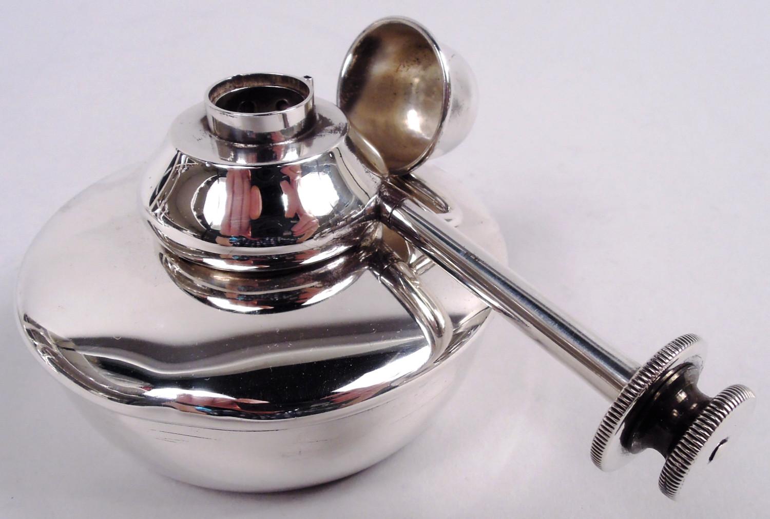 Juego de café y té Tiffany Hampton Art Déco de plata de ley en bandeja siglo XX en venta