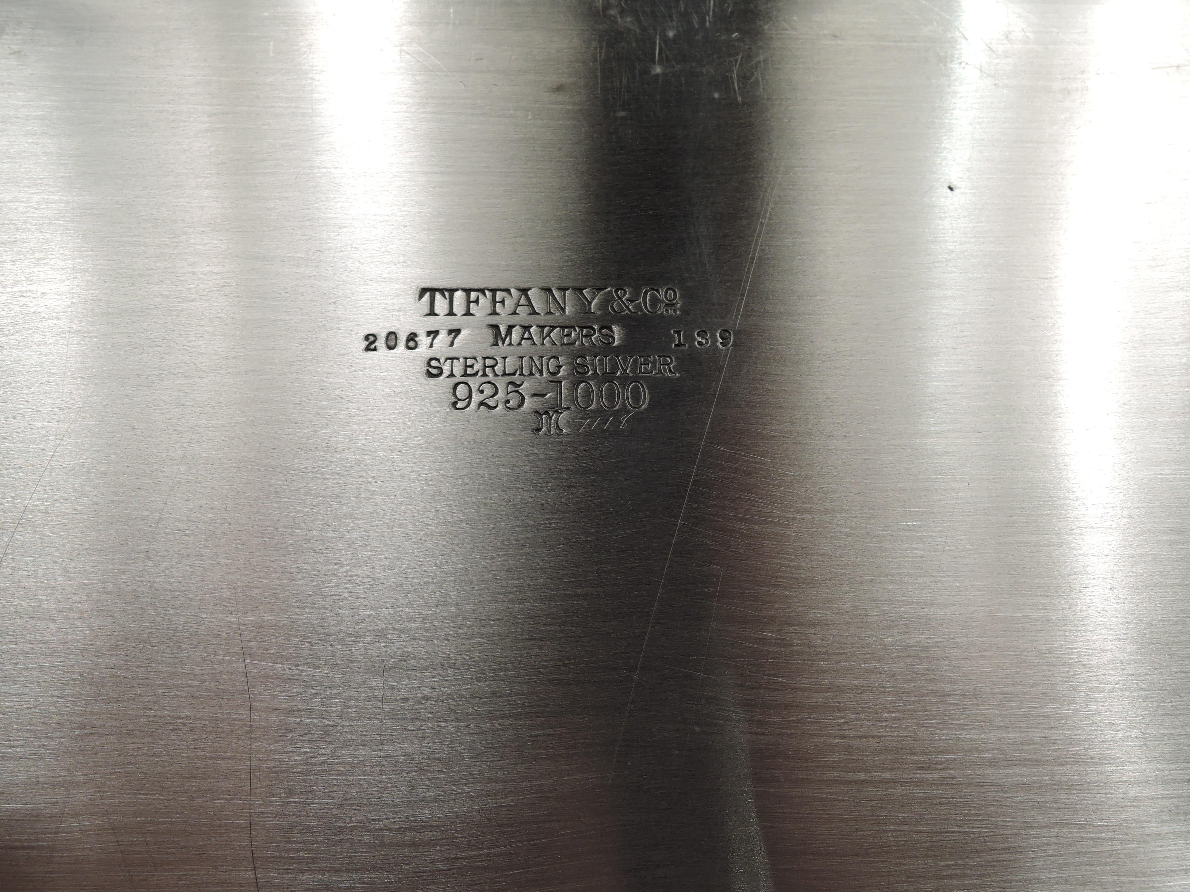 20th Century Tiffany Hampton Art Deco Sterling Silver Coffee & Tea Set on Tray