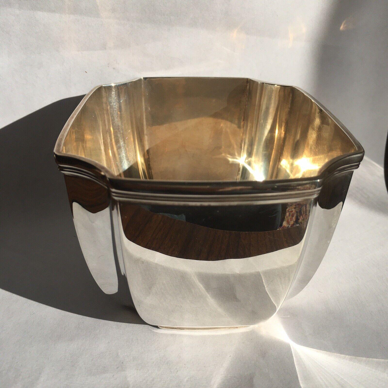 Art Deco Tiffany Hampton Bowl, 18389, American Sterling Silver + Forks & Spoons For Sale