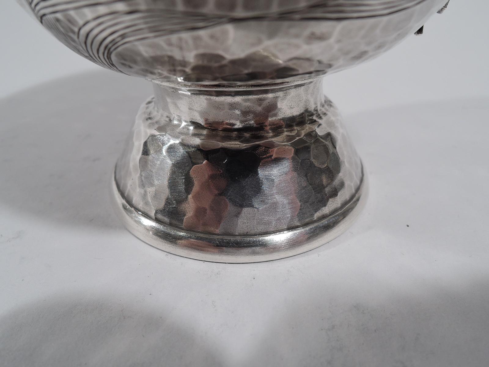 Tiffany Hand Hammered Japonesque Creamer and Sugar in Persian Pattern 2