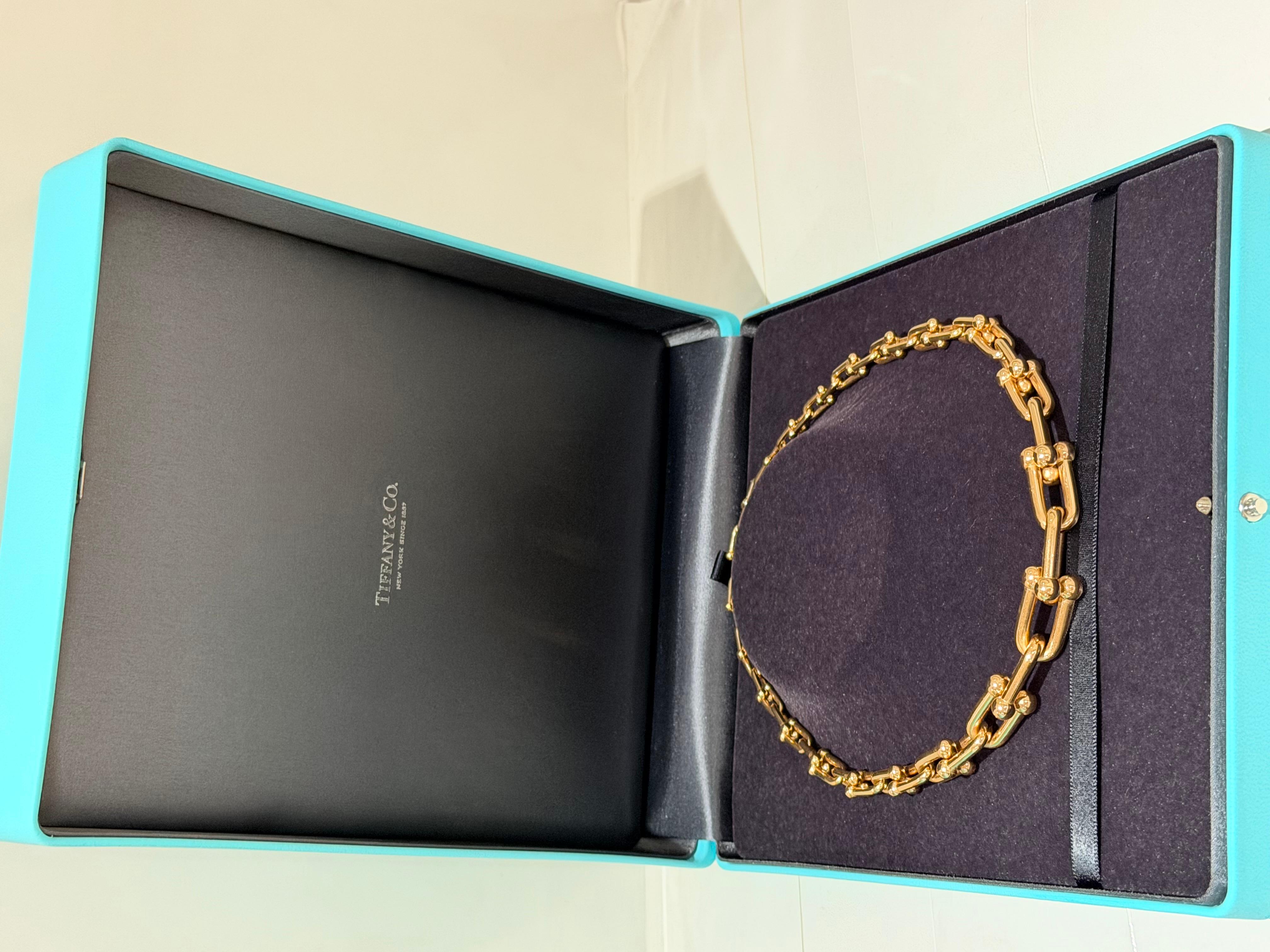 Contemporain Collier à chaîne graduée HardWear de Tiffany en or rose 18 carats en vente
