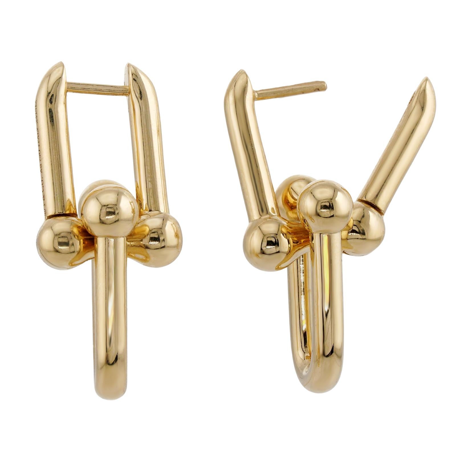 TIFFANY HardWear Gelbgold Medium Gliederohrringe Damen