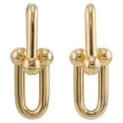 TIFFANY HardWear Gelbgold Medium Gliederohrringe