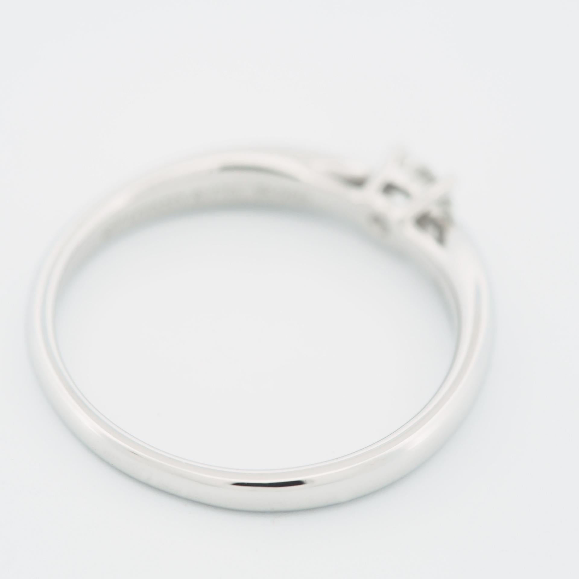 Round Cut Tiffany Harmony 0.21ct Solitaire Diamond Ring PT950