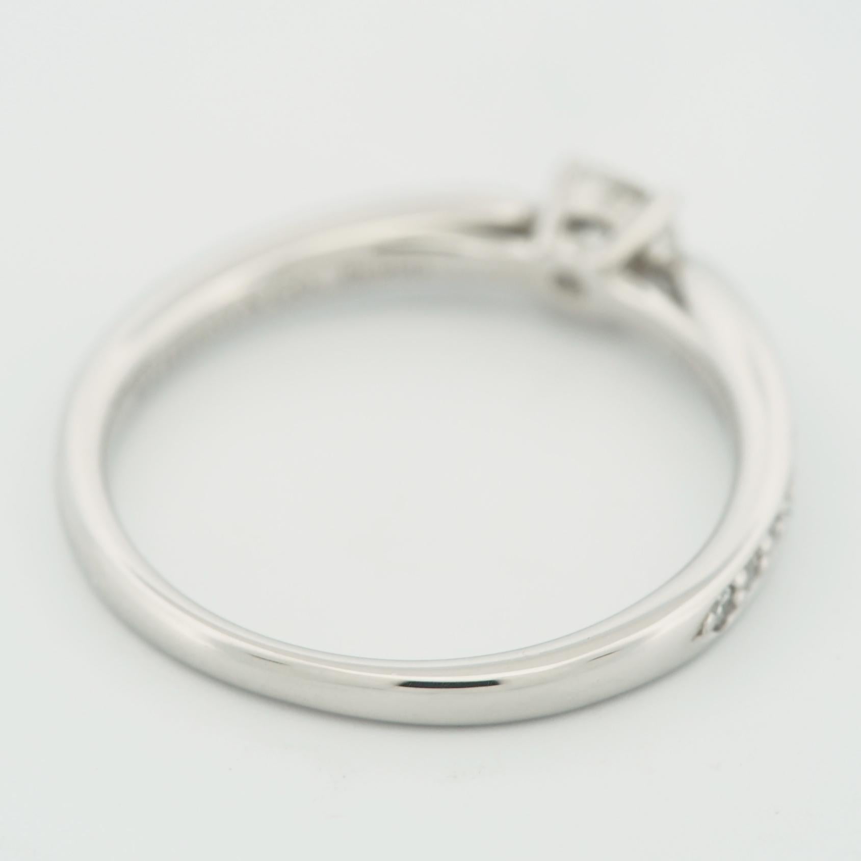 Tiffany Harmony 0,23 Karat Solitär Diamant Ring PT950 mit 18 Pave Diamanten Damen im Angebot