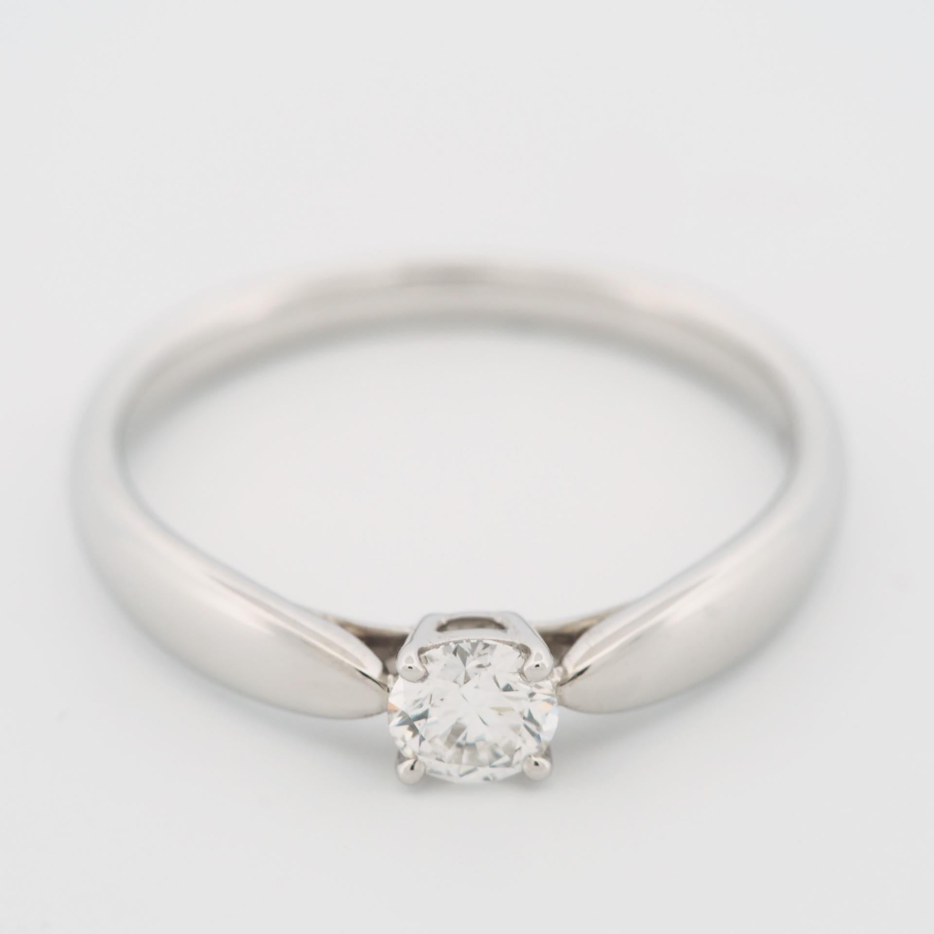 Tiffany Harmony Bague solitaire en diamant 0,24 carat PT950 Bon état - En vente à Kobe, Hyogo