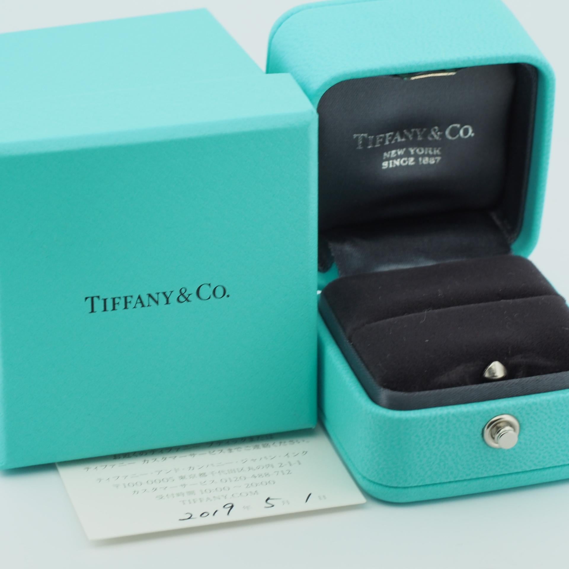 Tiffany Harmony Bague solitaire en diamant 0,24 carat PT950 en vente 3
