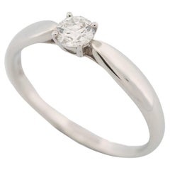 Tiffany Harmony 0.24 ct Solitaire Diamond Ring PT950