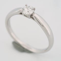 Tiffany Harmony 0.25 ct Solitaire Diamond Ring PT950