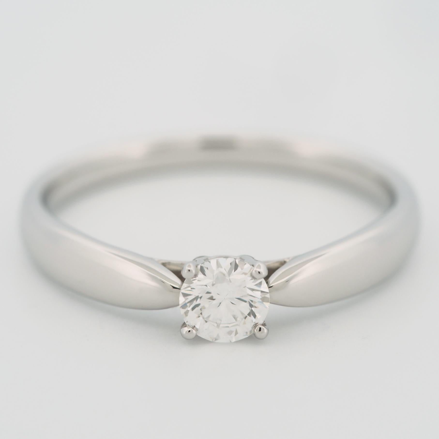Tiffany Harmony Anillo de diamantes solitario de 0,25 ct PT950 en Bueno Estado en Kobe, Hyogo