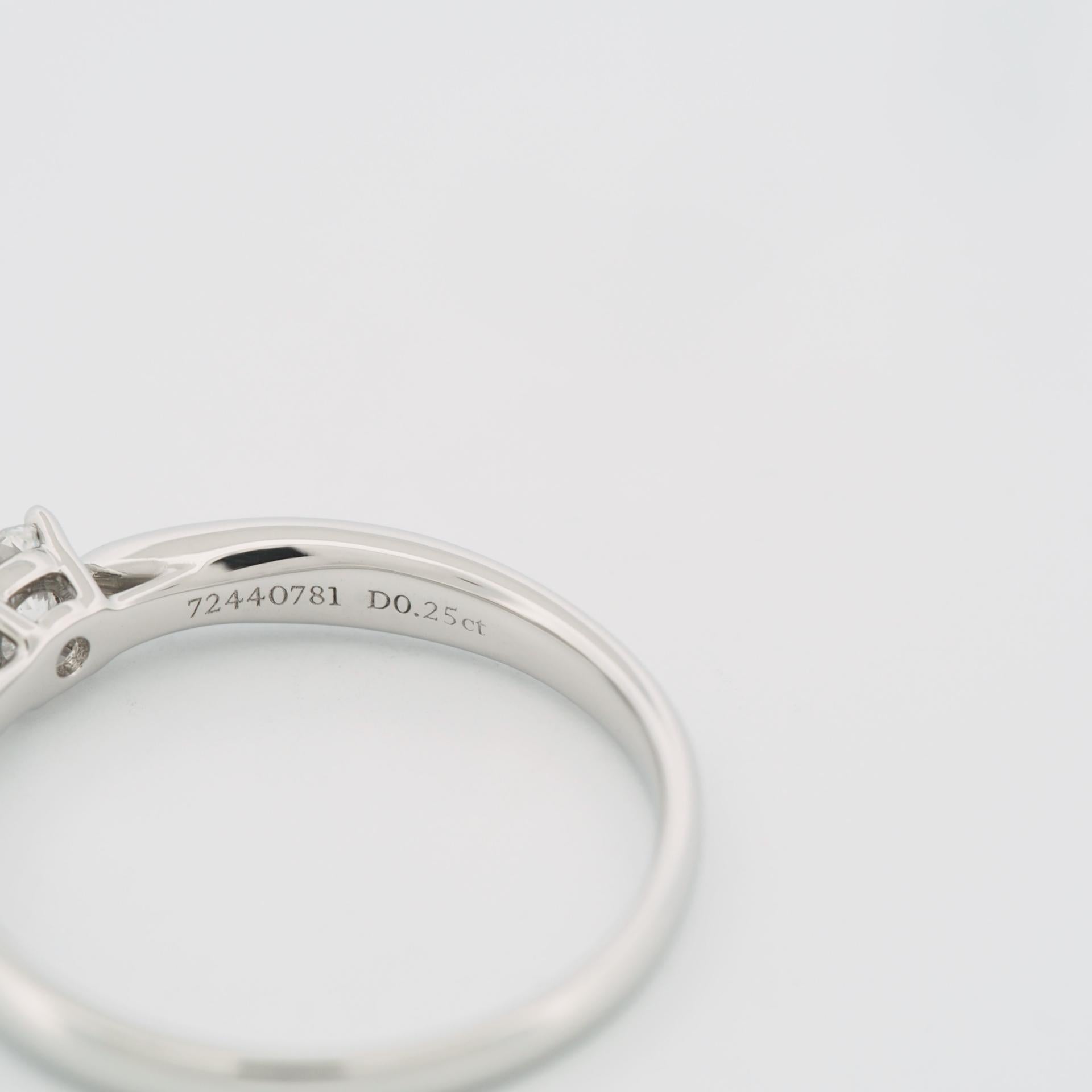 Tiffany Harmony Anillo de diamantes solitario de 0,25 ct PT950 2