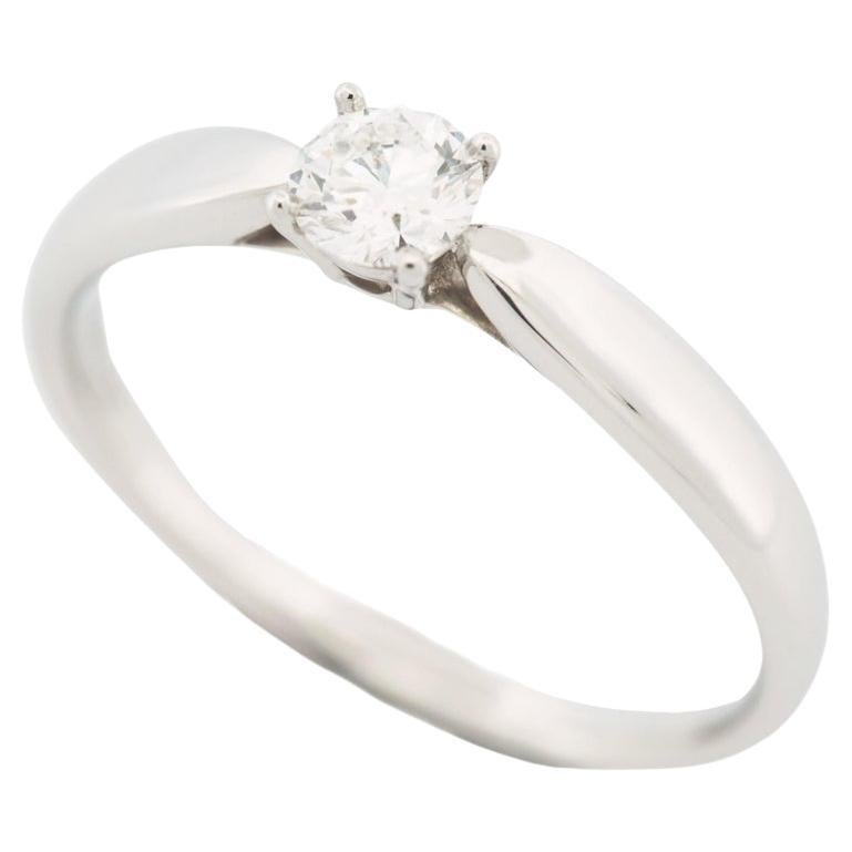 Tiffany Harmony 0.25 ct Solitaire Diamond Ring PT950 For Sale