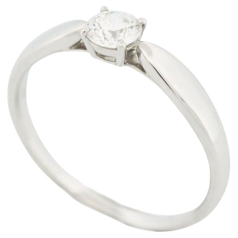 Tiffany Harmony 0,31 ct Solitär Diamant Ring PT950 US 6.25 - 6.5