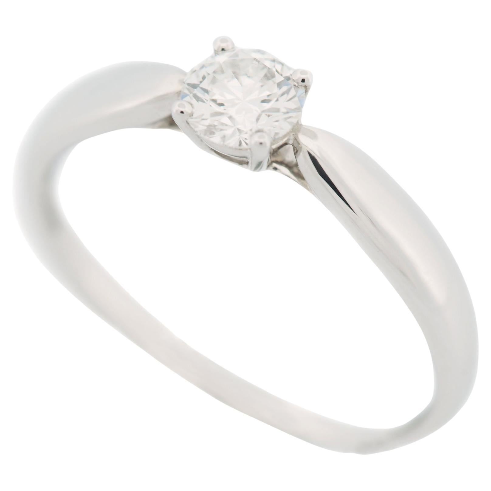 West Gelijkmatig Verslaving Tiffany Harmony 0.32 ct Solitaire Diamond Ring PT950 For Sale at 1stDibs
