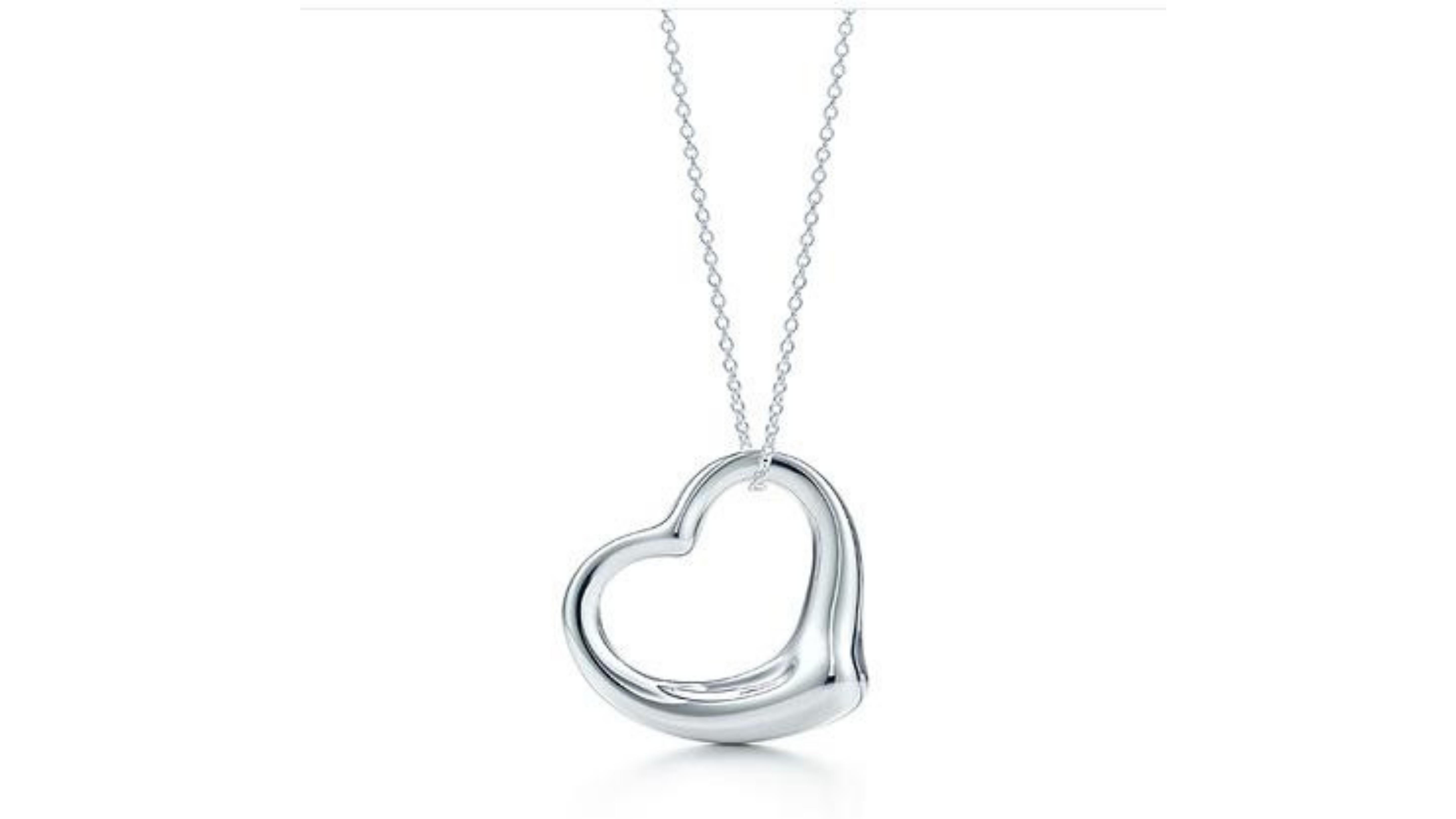 Tiffany Heart Necklace Sterling Silver In New Condition For Sale In Barnsley, GB