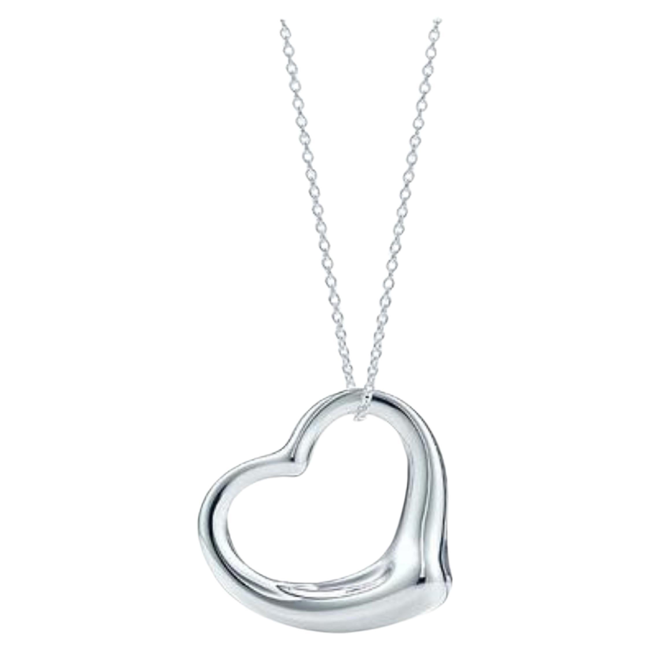 Tiffany Heart Necklace Sterling Silver For Sale