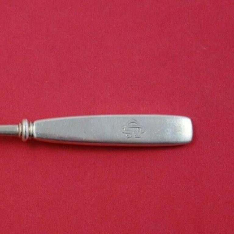 Sterling silver hollow handle ice cream spoon gold washed 6