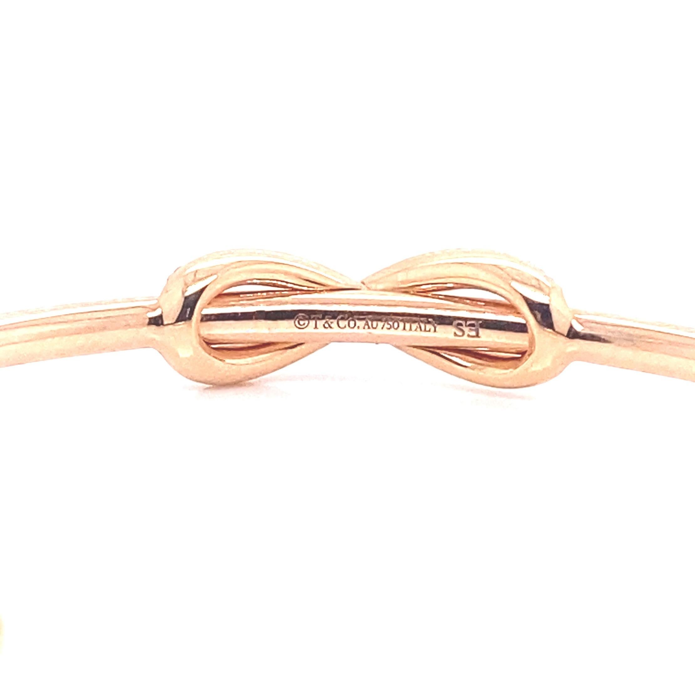 tiffany infinity bracelet rose gold