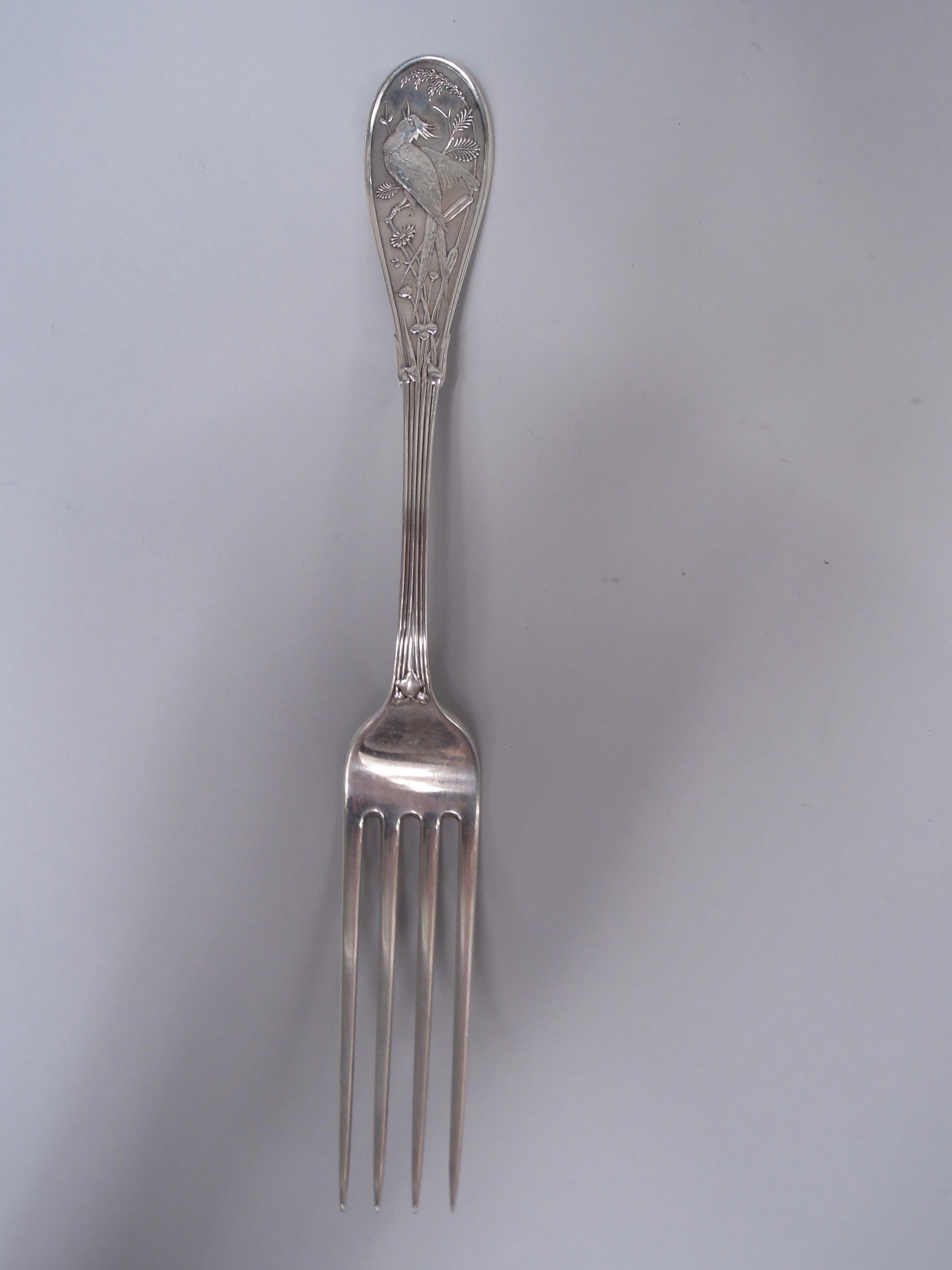 Vajilla japonesa Tiffany de plata de ley para 4 con 24 piezas Japonismo en venta