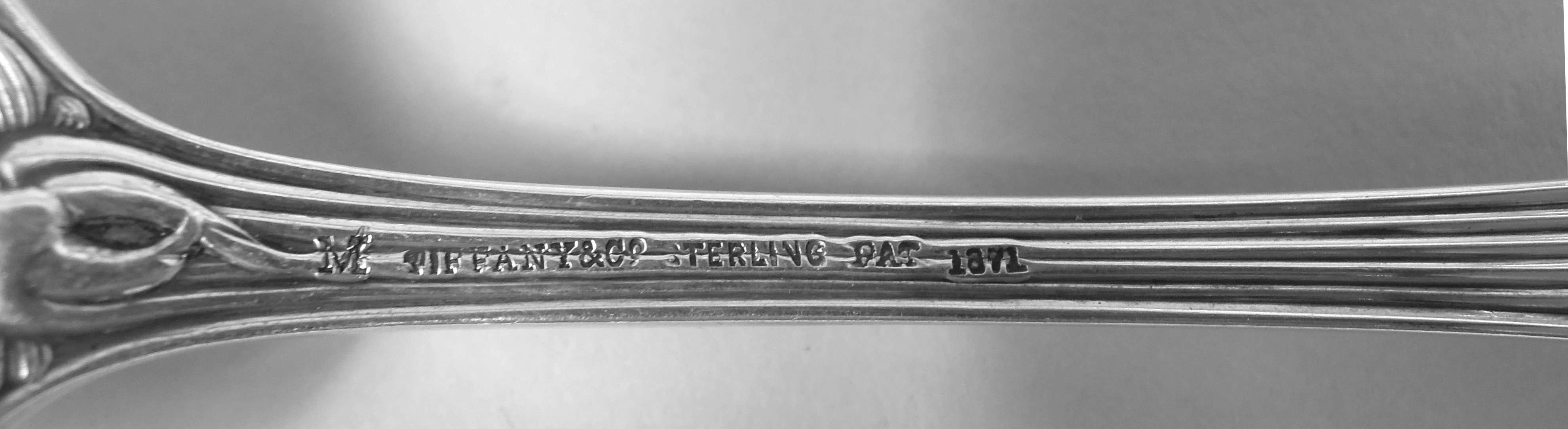 Vajilla japonesa Tiffany de plata de ley para 4 con 24 piezas en venta 2