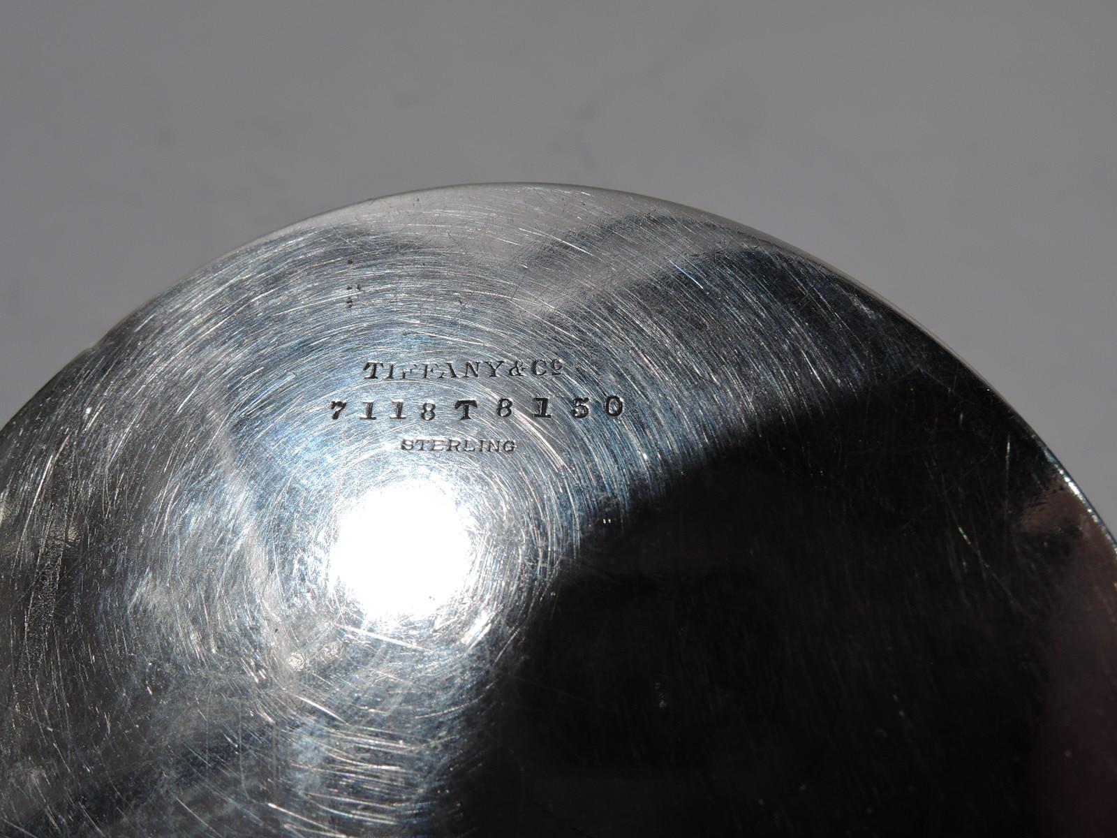 Tiffany Japonesque Leaf and Bug Applied Sterling Silver Inkwell 1