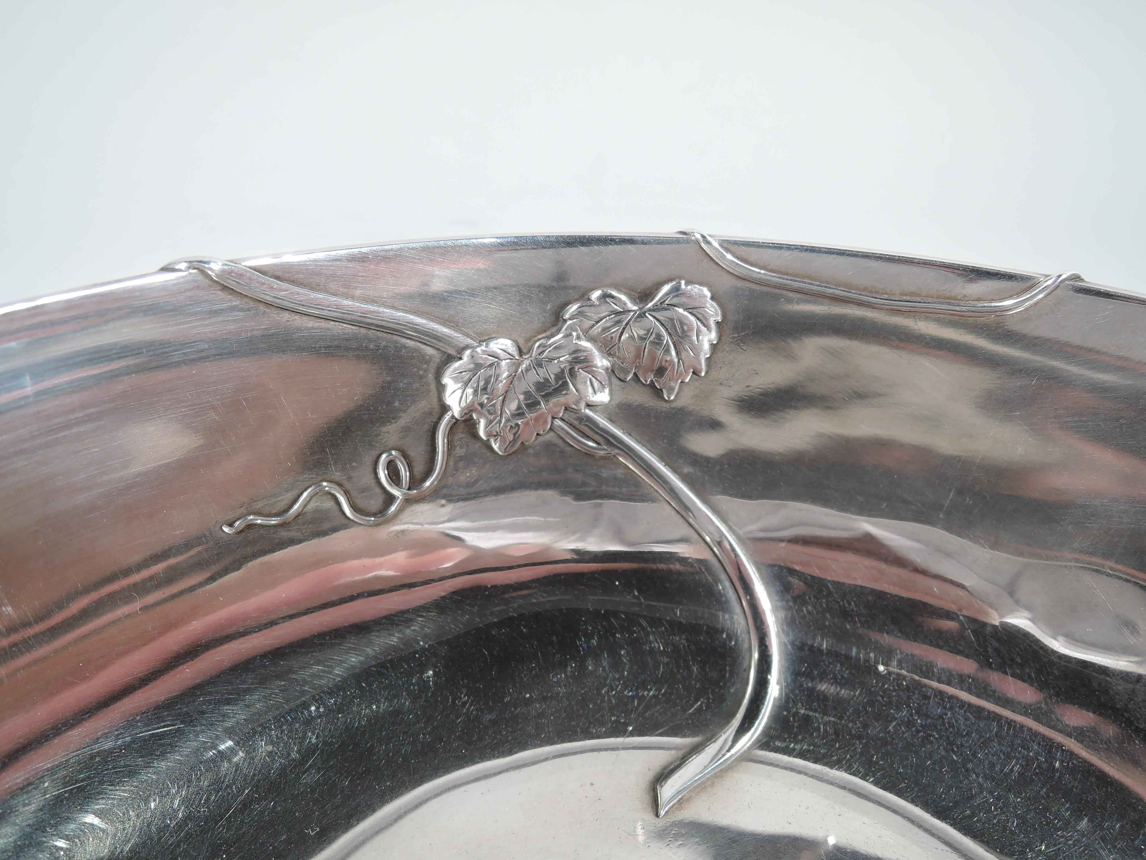 Tiffany Japonesque Mixed Metal and Sterling Silver Bowl with Dragonfly 3