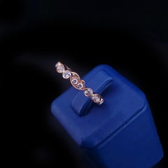 Tiffany Jazz Band Ring In 18k Rose Gold With Diamonds