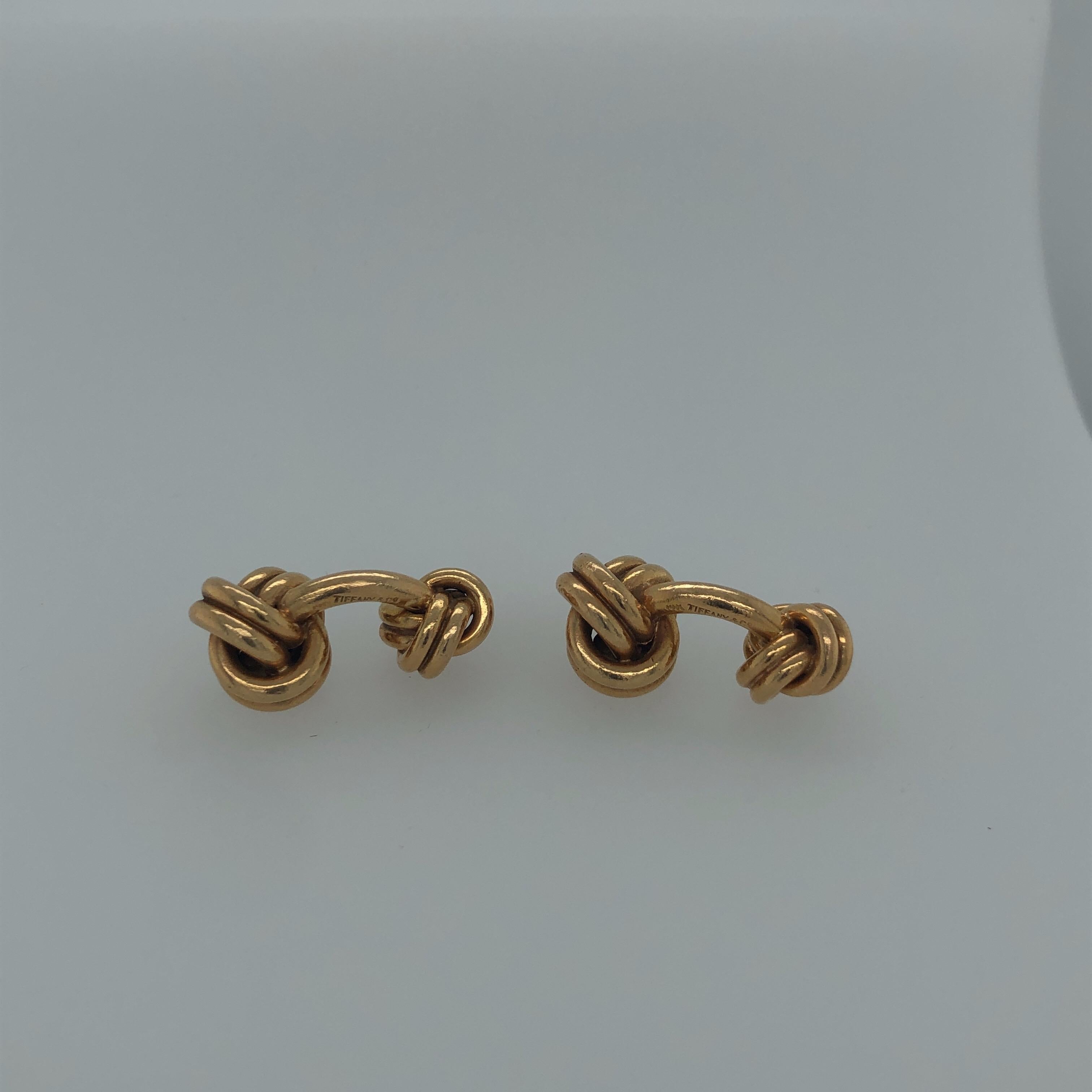 knot cufflinks tiffany