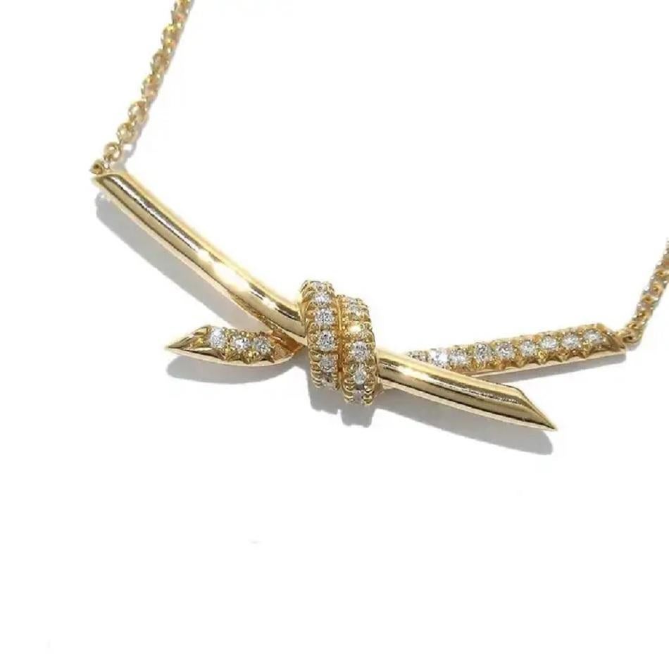 tiffany knot pendant necklace
