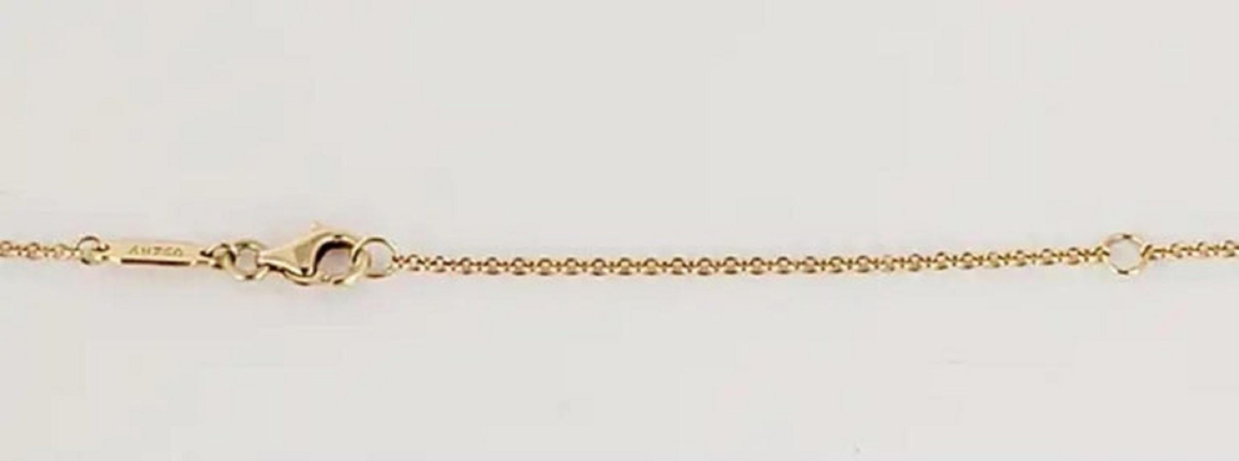 Women's Tiffany Knot Pendant in Yellow Gold with Diamonds