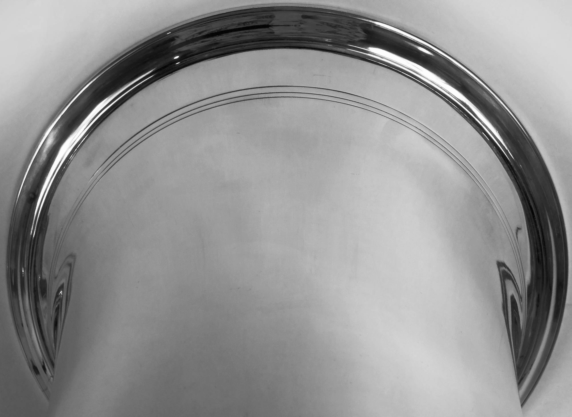 Art Déco Vaso Tiffany grande in argento massiccio Art Deco americano da 16 pollici in vendita