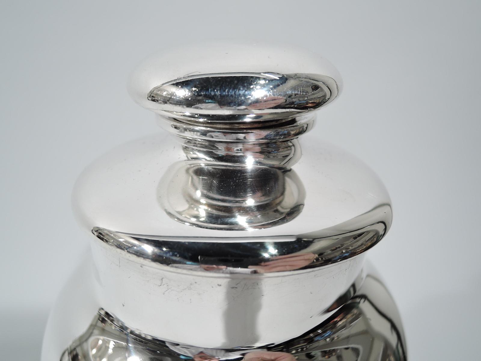 American Tiffany Large Art Deco Sterling Silver Cocktail Shaker