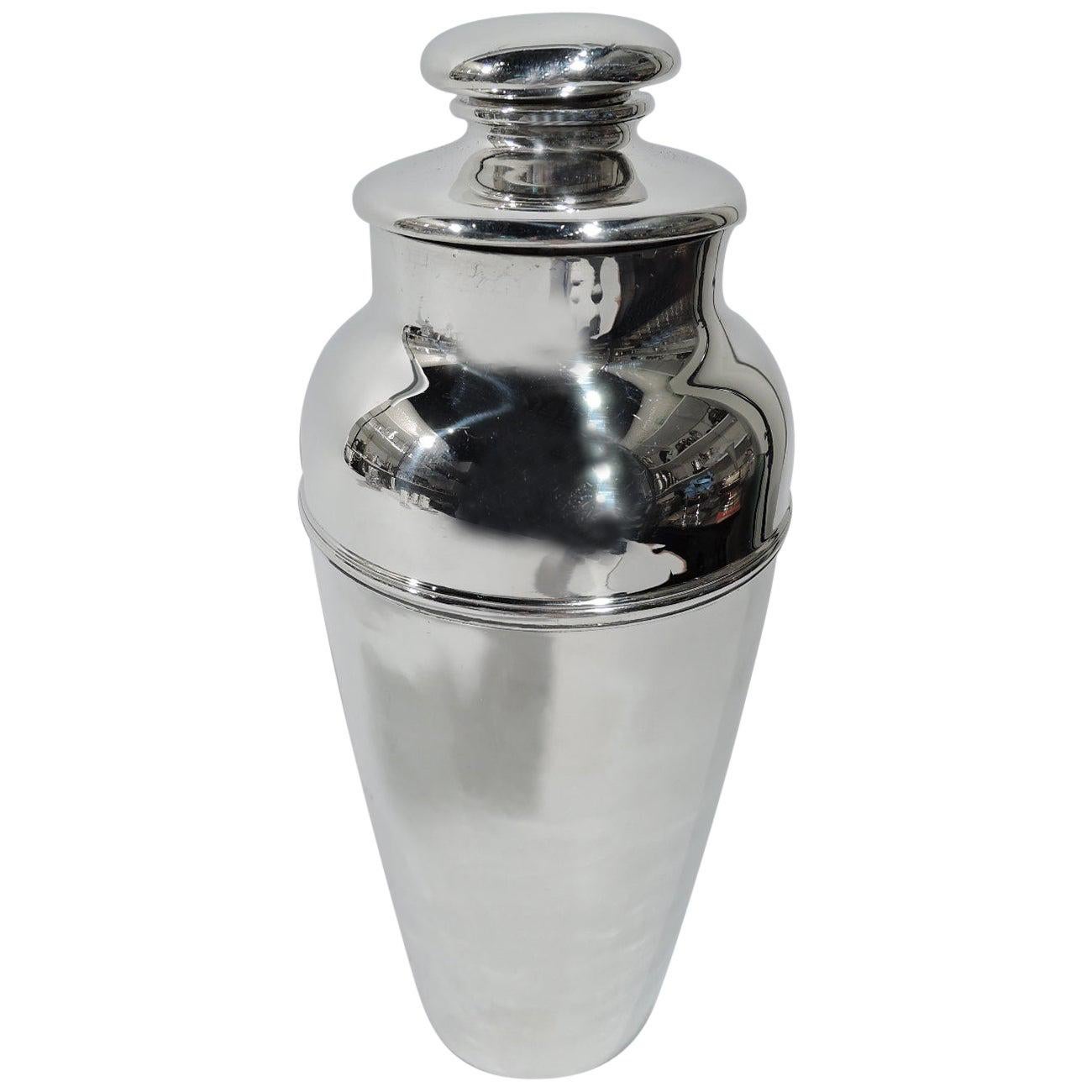 Tiffany Large Art Deco Sterling Silver Cocktail Shaker