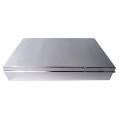 Tiffany Large & Heavy American Modern Sterling Silver Box