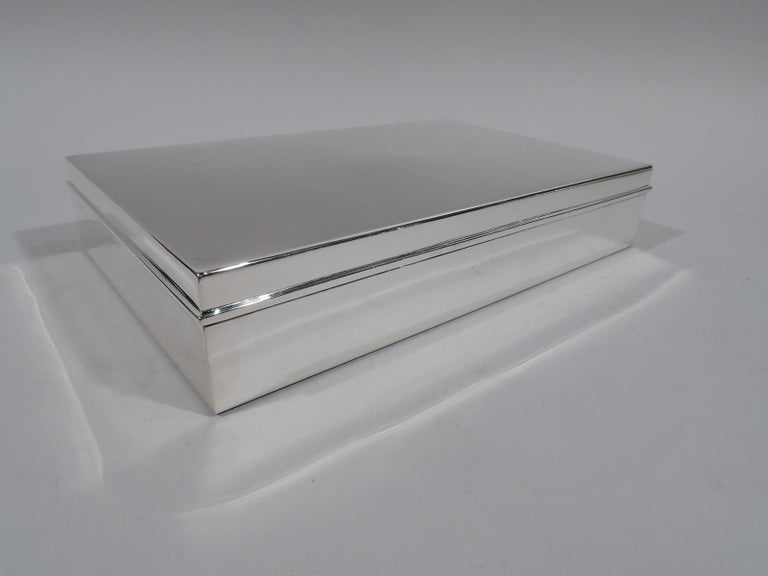 Tiffany and Co. Large and Heavy Sterling Silver Desk Box For Sale at ...