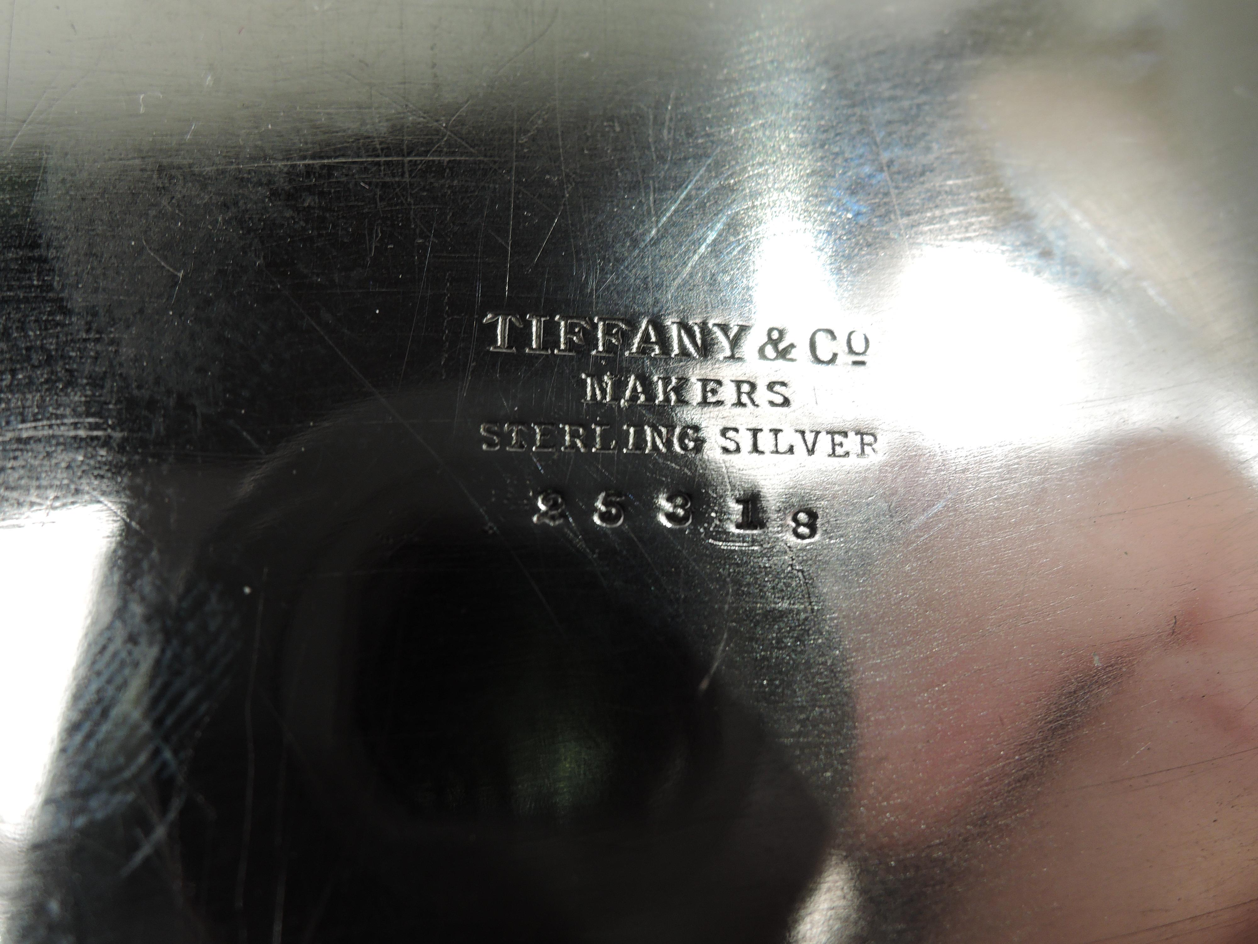 Tiffany Large Modern Sterling Silver Box with Bulldog Head 1