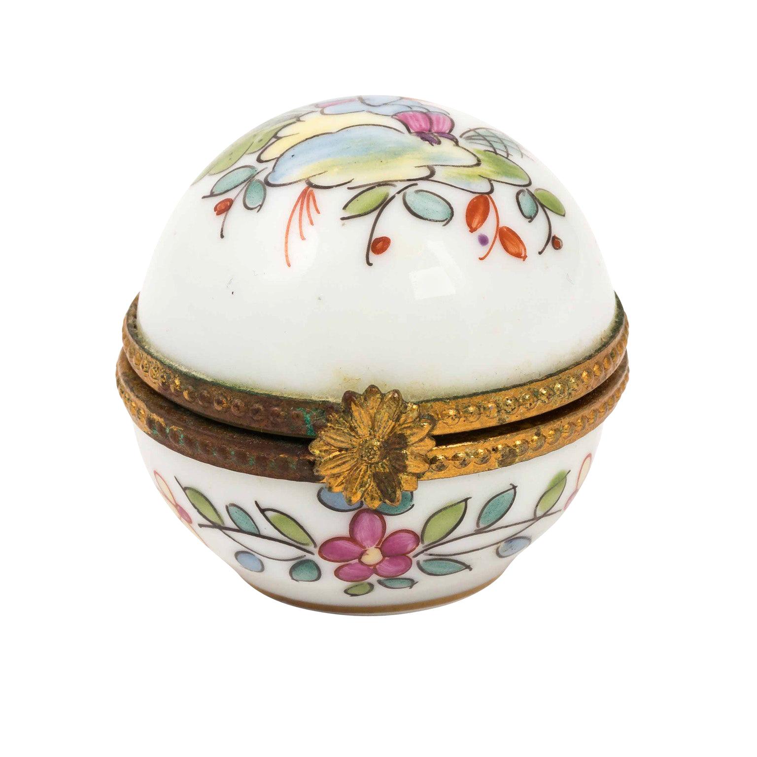 Tiffany & Co. Limoges Hand Painted Porcelain Box