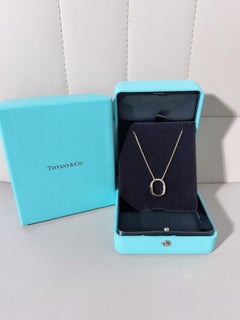 Tiffany Lock 18K Rose Gold Half‑Pavé Double‑U Lock Necklace