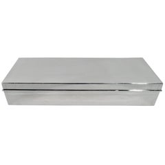 Tiffany Long and Modern Sterling Silver Jewelry Box