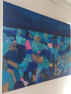 Tiffany Lynch, Sky High Horizon, Bright Contemporary Abstract Painting