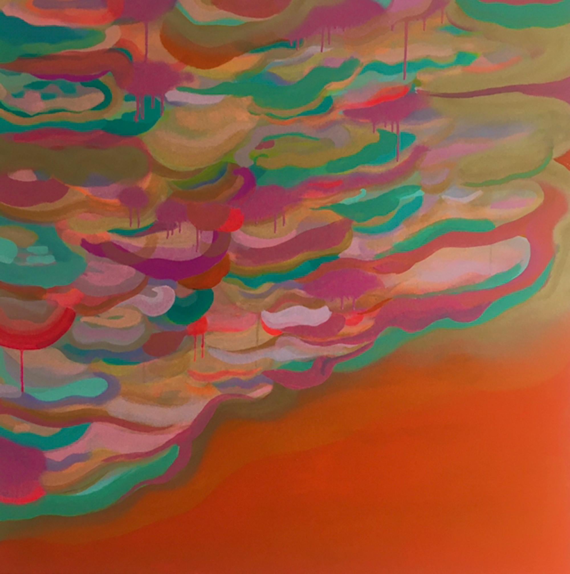 Abstract Painting Tiffani Lynch - D'après les étoiles de mer, art paysager, art abstrait, art original
