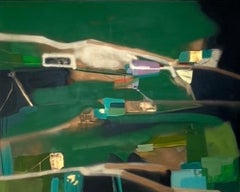Edge of Sky High, original painting, abstract, landscape, contemporary art