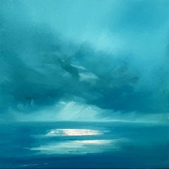 Tiffany Lynch, Turquoise Skies, Original seascape and skyscape painting