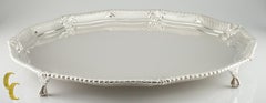 Tiffany Makers Sterling Silver Large Footed Tray 1888 86.5 ounces Great Antique