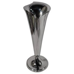 Tiffany Mid-Century Modern Abstract Wrapped-Leaf Vase