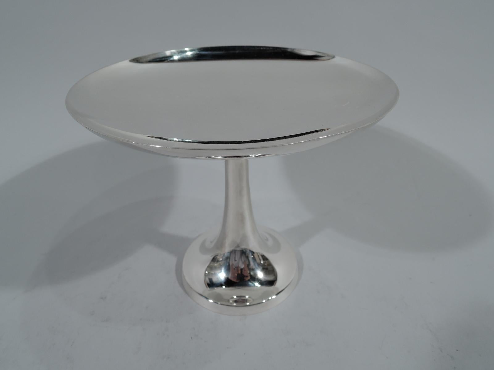 American Tiffany Mid-Century Modern Sterling Silver Cake Stand with Stacking Compotes