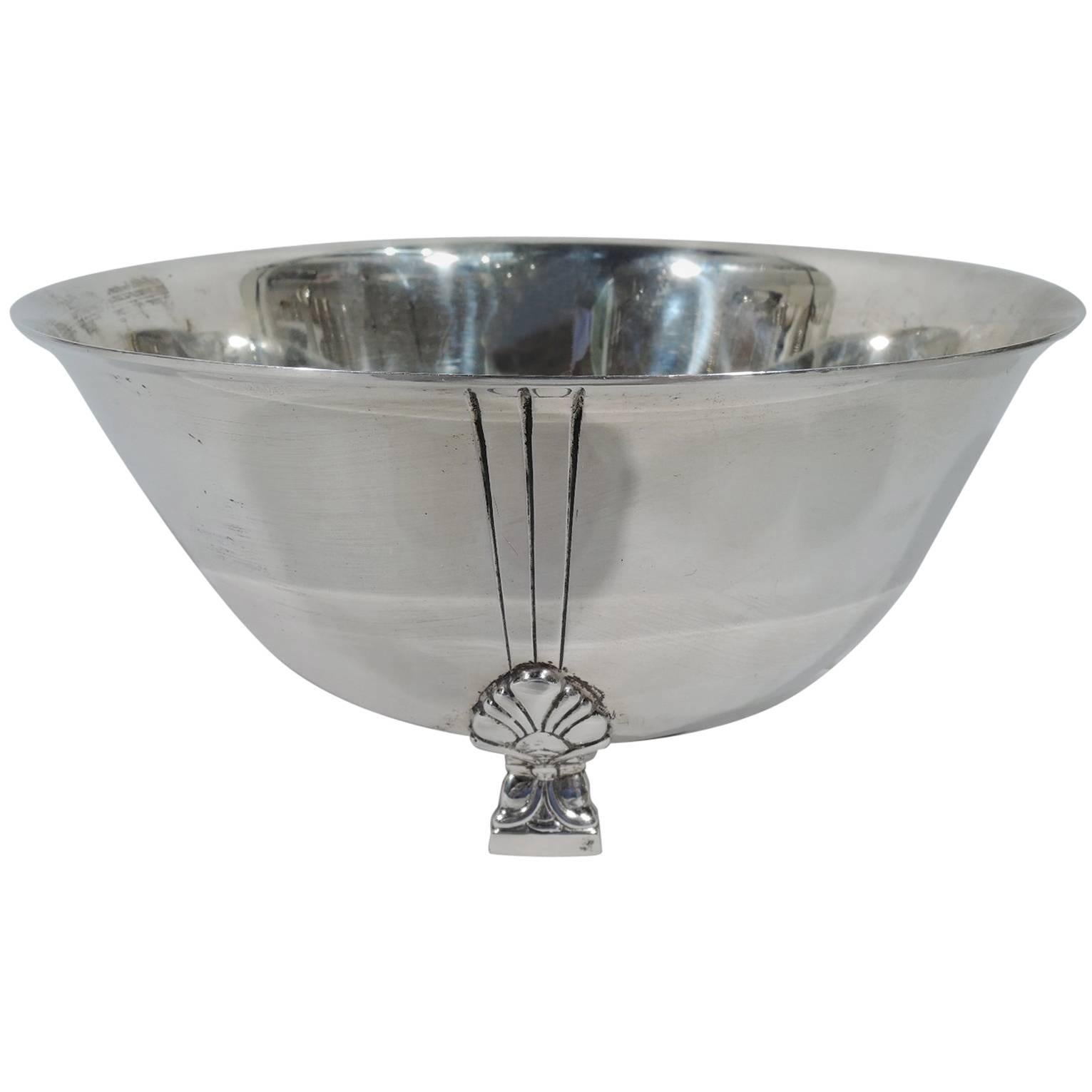 Tiffany Mid-Century Modern Sterling Silver Classic Palmette Bowl