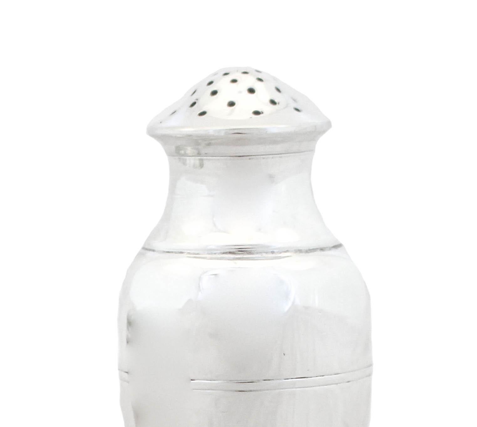 18th Century and Earlier Tiffany Mid-Century Sterling Salt Shaker & Cellar For Sale